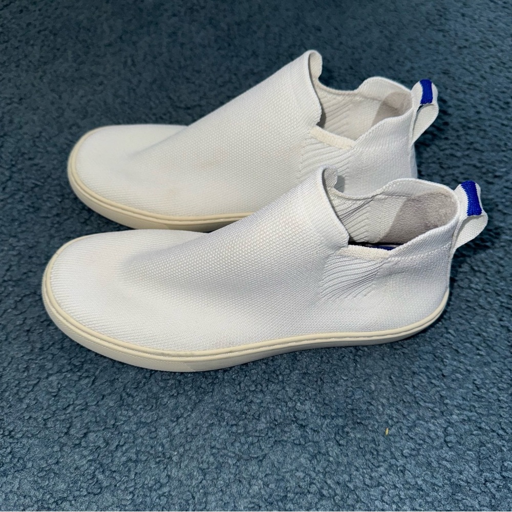 Rothy’s White Slip-On Sneakers High Top 6.5 - Picture 2 of 7